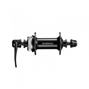 BUTUC FATA SHIMANO HB-QC300 CENTER LOCK DISC 32H QR:133MM(BLACK) OLD:100MM CU PROTECTIE PENTRU MONTURA DISCULUI FARA LOCK RING BLACK AMBALAT IND.