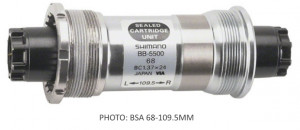 BUTUC PEDALIER SHIMANO 105 BB-5500 BSA 68X109.5MM AX HOLLOW FARA SURUBURI AMBALAT IND.
