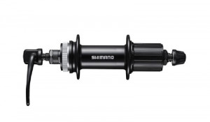 BUTUC SPATE SHIMANO FH-MT200-B 32H 8/9/10 VIT. OLD 141MM QR 172MM NEGRU PT. ROTOR CENTER LOCK FARA PROTECTIE PT. MONTURA DISCULUI NEGRU AMBALAT IND.