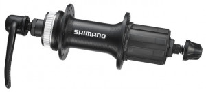 BUTUC SPATE SHIMANO FH-RM35 8/9 VIT. 32H OLD 135MM AX 146MM QR 168MM NEGRU PT. DISC CENTER LOCK CU PROTECTIE PT. MONTURA DISCULUI NEGRU AMBALAT IND.