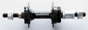 BUTUC SPATE SHIMANO RH-IM10 6 VIT. 36H OLD 129.5MM AX M10 X 180MM PT. FRANA ROLLER FARA CASETA NEGRU VRAC