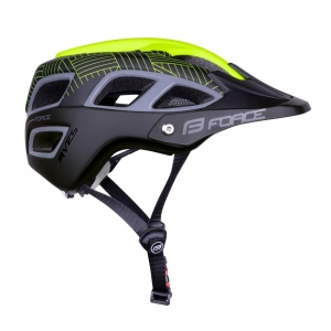 Casca Force Aves MTB E-bike Fluo/Negru Mat L-XL (58-61 cm) - Img 7