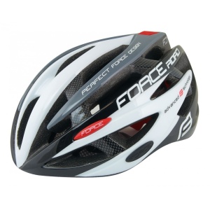 Casca FORCE ROAD junior, negru/alb/gri, XS -S (48-54 cm) - Img 8