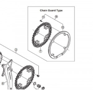CHAIN GUARD SHIMANO FC-M522