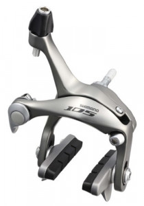 CLESTI DE FRANA SHIMANO 105 BR-5700-S SPATE CS49 SABOTI R55C3 SURUB PIVOT 12.8MM PIULITA INGROPATA 10.5MM ARGINTIU AMBALAT IND.