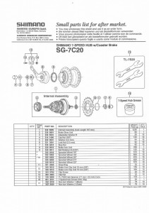 COLIVIE CU BILE SHIMANO SG-7C20 B 3/16