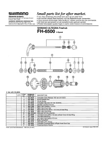 CON SHIMANO FH-6500 STANGA M10 X 16MM CU GARNITURA PT. PRAF & CAPAT ETANS