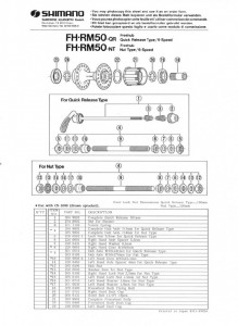 CON SHIMANO FH-RM50 CONTRAPIULITA M10X4.5