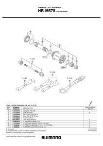 CON SHIMANO HB-M678 DREAPTA M19
