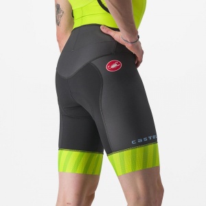 Costum de triatlon fara maneci Castelli Free Sanremo SL, Galben Fluo/Negru, XL - Img 6