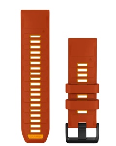 Curea Garmin quickfit 26 - Silicon Autumn Orange/Spark Orange