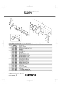 DISTANTIER SHIMANO FC-M960 2.5MM - Img 2