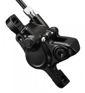 ETRIER FRANA PE DISC SHIMANO BR-M355L FATA SAU SPATE HIDRAULICA PT. POST MOUNT PLACUTE RESIN NEGRU VRAC