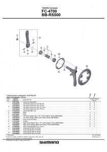 FOAIE SHIMANO FC-4700 36T-ML PT. 52-36T