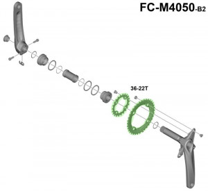 FOAIE SHIMANO FC-M4050-B2 36T
