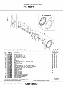 FOAIE SHIMANO FC-M660 26T (L) - Img 2
