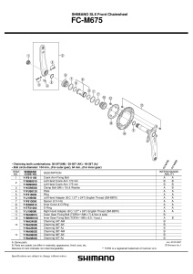 FOAIE SHIMANO FC-M675 38T-AK