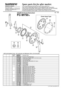FOAIE SHIMANO FC-M750-5 44T