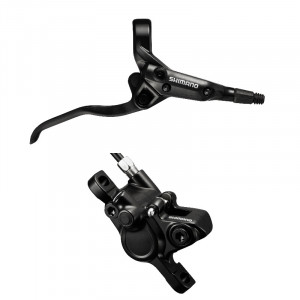 FRANA PE DISC SET ASAMBLAT SHIMANO ALTUS MANETA BL-M355L(R) ETRIER BR-M355L(R) HIDRAULICA FARA ADAPTOR PLACUTE RESIN FURTUN SM-BH59 1600MM NEGRU INCL. OLIVA & INSERTIE CONECTARE NEGRU VRAC