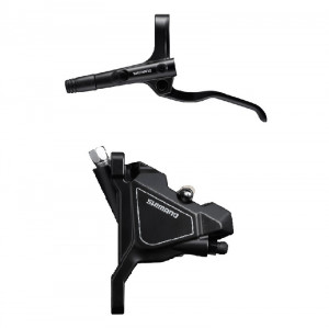 FRANA PE DISC SET ASAMBLAT SHIMANO BL-MT200(L) BR-UR300(F) PT. DISC 160MM FARA ADAPTOR PLACUTE RESIN FURTUN SM-BH59 1000MM NEGRU INCL. OLIVA & INSERTIE CONECTARE NEGRU AMBALAT IND.