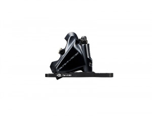 FRANA PE DISC SET ASAMBLAT SHIMANO DURA ACE ST-R9170(L) BR-R9170(F) FATA HIDRAULICA FLAT MOUNT PT. ROTOR 140/160MM PLACUTE RESIN L02A (CU ARIPIOARE DE RACIRE) AMBALAT IND.