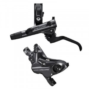 FRANA PE DISC SET ASAMBLAT SHIMANO J-KIT DEORE BL-M6100(L) BR-M6120(F) FARA ADAPTOR PLACUTE RASINA FARA ARIPIOARE DE RACIRE FURTUN SM-BH90-SS 1000MM INCLUDE OLIVA & INSERTIE CONECTARE AMBALAT IND.