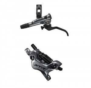 FRANA PE DISC SET/J-KIT ASAMBLAT SHIMANO XTR BL-M9120(L) BR-M9120(F) FARA ADAPTOR PLACUTE METAL CU ARIPIOARE DE RACIRE FURTUN SM-BH90-SBM 1000MM NEGRU INCL. OLIVA SI INSERTIE CONECTARE AMBALAT IND.
