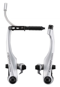 FRANA V-BRAKE SHIMANO CAPREO BR-F800 SPATE X-TYPE (SAIBA SUBTIRE IN EXTERIOR) SABOTI R55C SURUBURI 16.0MM GHIDAJ 135D X 1 AMBALAT IND.