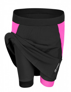 Fusta cu pantaloni scurti cu bazon Force Daisy negru/roz XS - Img 4