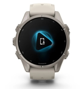 Garmin Fenix 9 - 43mm Titan cu curea din silicon French Gray - Img 6