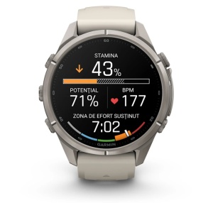 Garmin Fenix 9 Pro - inReach, 43mm Titan cu curea din silicon Gray/Dark Sandstone - Img 5