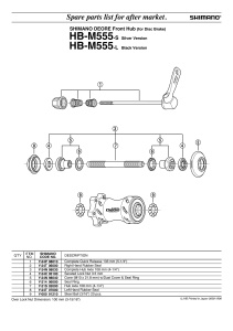 GARNITURA CAUCIUC SHIMANO HB-M555 STANGA - Img 2