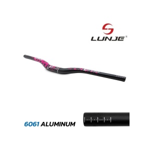 Ghidon 720mm cu rise 25mm negru/roz - Img 2
