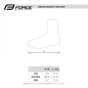 Huse pantofi Force Lycra Termo negre S-M - Img 5
