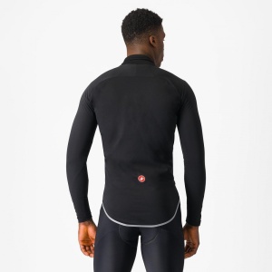 Jacheta de ploaie Castelli Ultra Rain Cape, pentru barbati, negru/argintiu reflex, XXL - Img 2