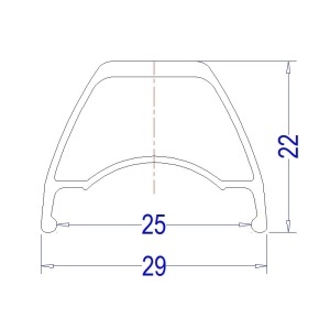 Janta SXT TR25 29 (622-25C)- 32H Negru - Img 2