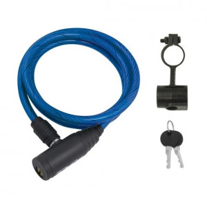 Lacat Force Eco spiralat 120/8mm Albastru - Img 2