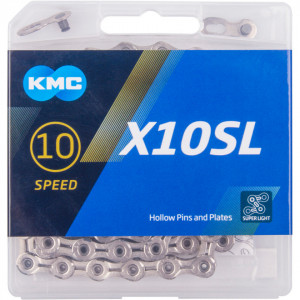 Lanț bicicletă KMC X10 SL Silver – 10 viteze, 114 zale