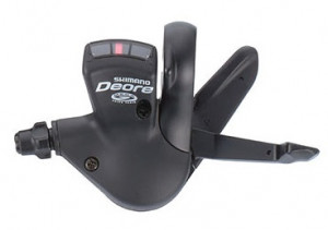 MANETA DE SCHIMBATOR SHIMANO DEORE SL-M511 STANGA 3 VIT. CABLURI 1800MM CULOARE & LOGO M530 O.G.D. COMPATIBIL SC VRAC