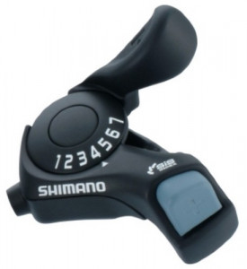 MANETA DE SCHIMBATOR SHIMANO TOURNEY SL-TX30-7R DREAPTA 7 VIT. CABLU 2050MM AMBALAT IND.