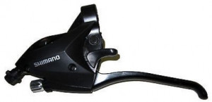 MANETA SCHIMBATOR/FRANA SHIMANO ALTUS ST-EF50-L(LL)4A STANGA 3 VIT. 4 DEGETE FOR V-BRAKE (NECESITA MODULATOR DE PUTERE) CABLU DE SCHIMBATOR 1800MM NEGRU VRAC