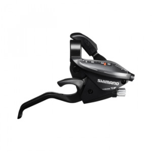 MANETA SCHIMBATOR/FRANA SHIMANO ST-EF510-7R-2A DREAPTA 7 VIT. CABLU 2050MM 2 DEGETE PT. V-BRAKE NEGRU AMBALAT IND.