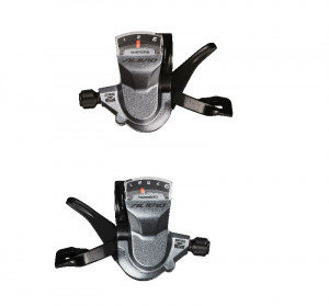 MANETE DE SCHIMBATOR SHIMANO ALIVIO SL-M4000 9X3 VIT. CABLU 2050MM/1800MM STAINLESS CAMASA NEAGRA SP41 600MM/600MM/300MM OGD AMBALAT IND.