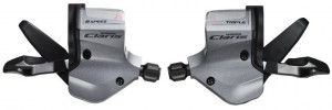 MANETE DE SCHIMBATOR SHIMANO CLARIS SL-2400/SL2403 8X3 VIT. PT. GHIDON DE SOSEA DREPT RAPIDFIRE PLUS CABLU 2050/1800MM CAMASA NEAGRA SP41 600/600/300MM OGD AMBALAT IND.