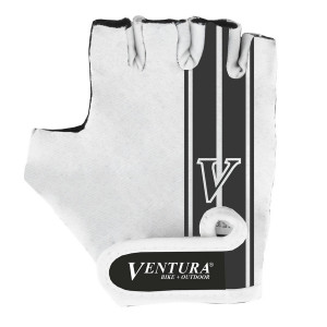 Manusi Ciclism VENTURA L/XL (Alb/Negru) - Img 2