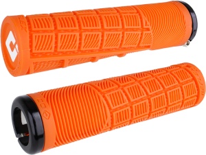 ODI Grips Reflex XL v2.1 Lock-On orange w/ black clamps 135mm