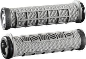 ODI MTB grips Elite Pro Lock-On 2.1 grey, 130mm black clamps
