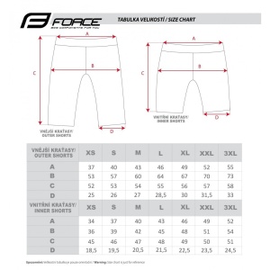 Pantaloni Force Blade MTB cu sub-pantaloni cu bazon Negru 3XL - Img 9