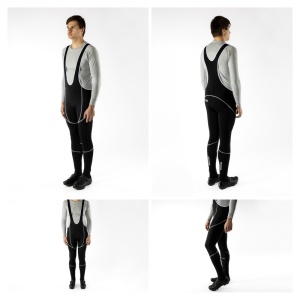 Pantaloni Force Z70 cu bretele si bazon negri XS - Img 5