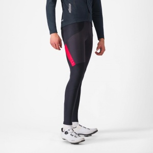Pantaloni lungi cu bretele Castelli Sorpasso RoS Negru/Rosu M - Img 9